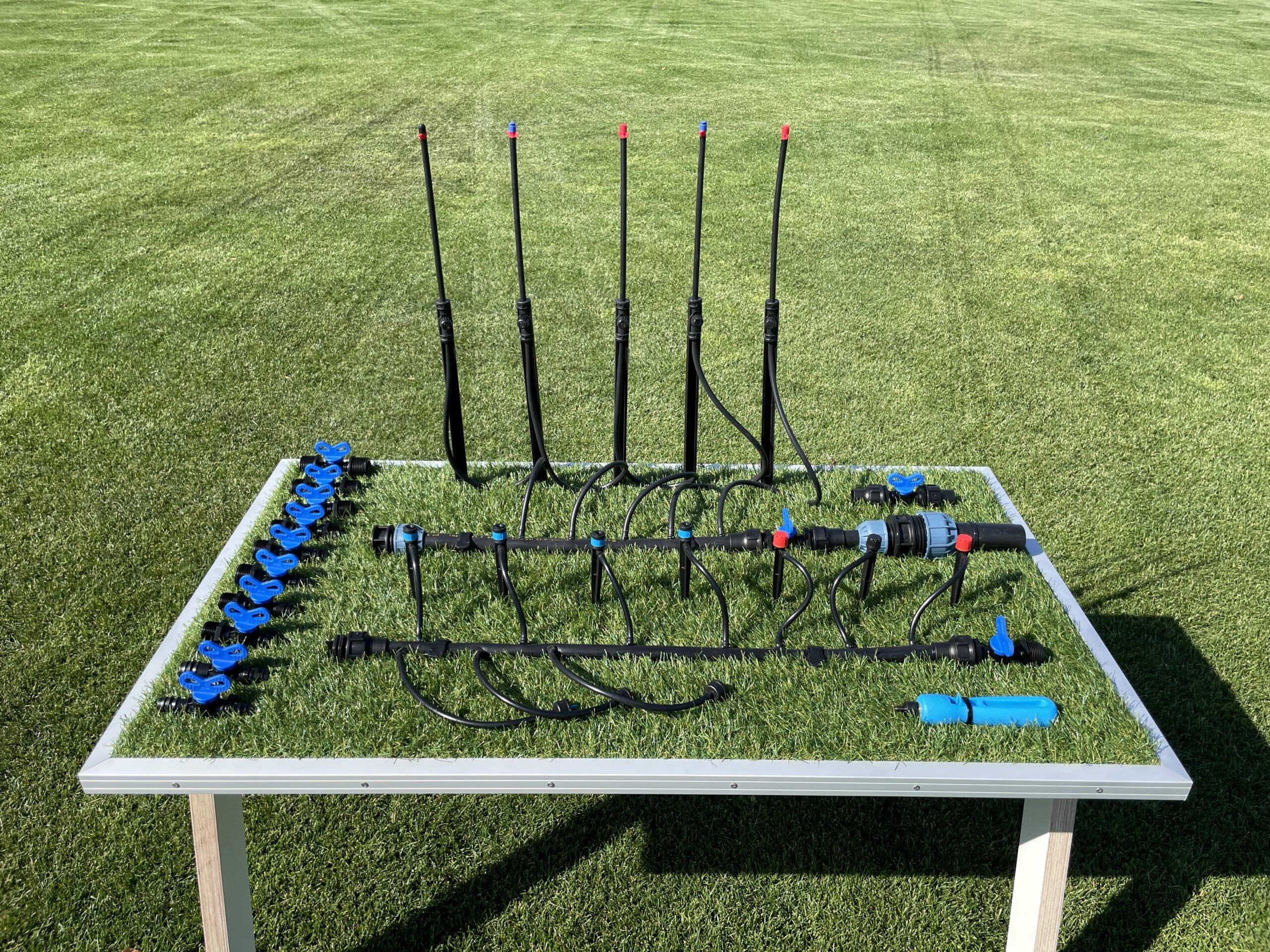 Microbewässerung-Mustertafel für effiziente Gartenbewässerung
